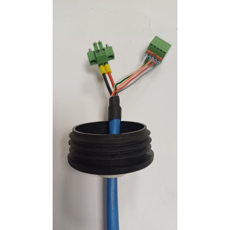 Cable SM4M3 w con. 2+5 L=5m 6x0.22+2x1 Blue / 6073-L5 /