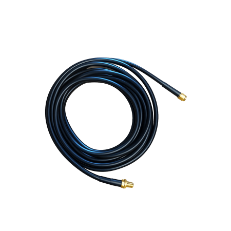 Coaxial Cable LMR 195, RP-SMA-F/RP-SMA-M Connectors, L=5.0 m, RF 2.4 GHz, 50 Ohms, UV-stable, IP67 (6115)