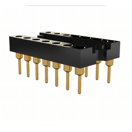 ELPODDIL8P - DIL8 Preci-dip 110-87-308-41-001101, 8 pins, Pitch: 2.54 mm, Contact Plating: Gold